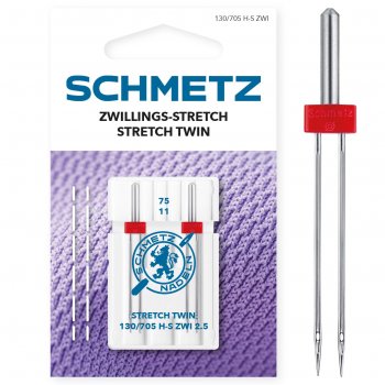 Schmetz tvillingnål stretch 2,5 mm 2-pack