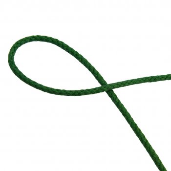 Grön anorakssnodd i 4mm tjocklek.