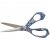 En vacker tygsax med Morris-inspirerat mönster i blått.