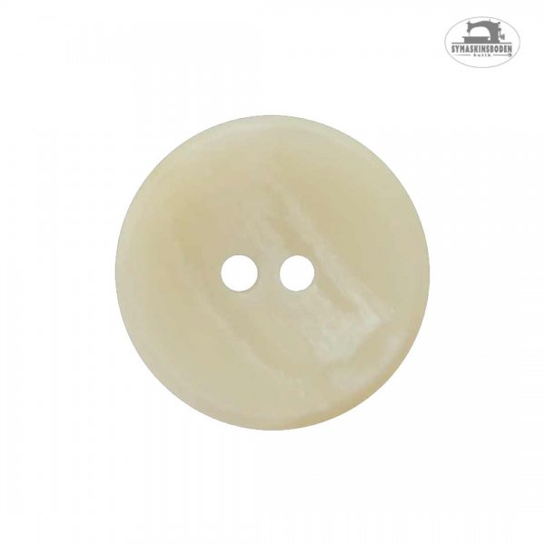 Knapp med 20mm diameter i färgen benvit.