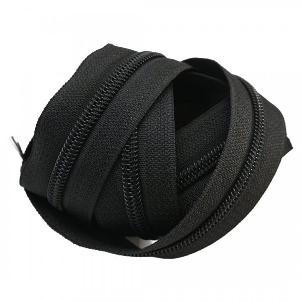 Spiralblixtlås- metervara-6mm-svart