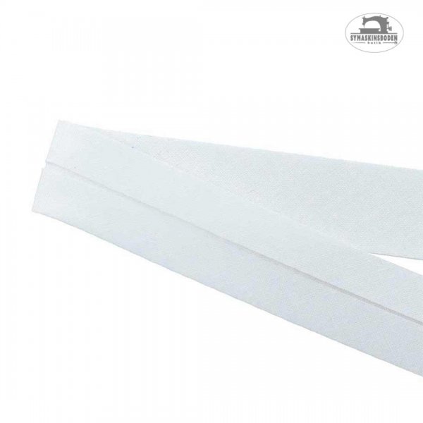 Vit snedslå med bredd 30mm.