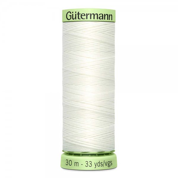 Gutermann knapptrad top stitch benvit