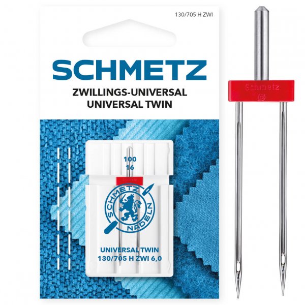 Schmetz tvillingnål 6 mm bredd