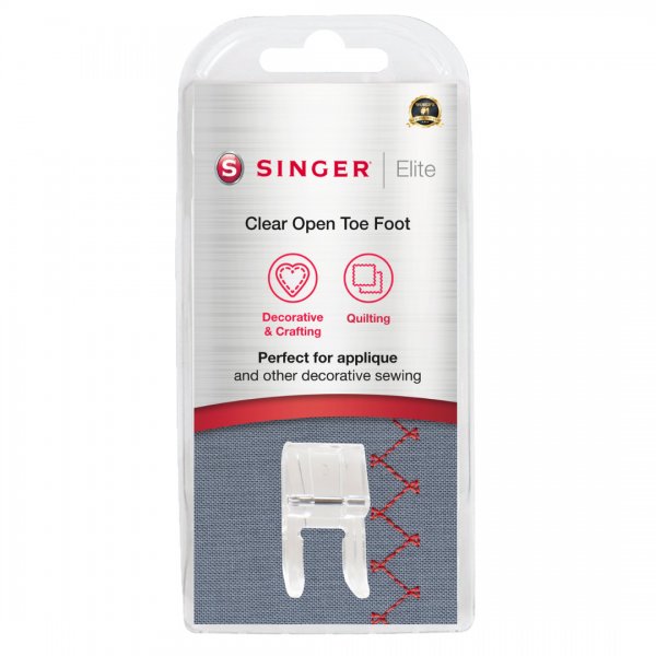 Singer pressarfot med öppen framdel för att sy applikationer