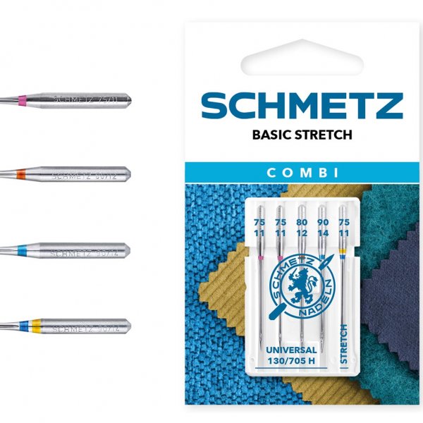 Kombipack symaskinsnålar liten Schmetz