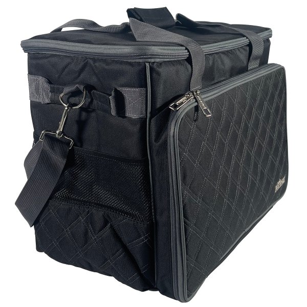 Profil på svart symaskinsväska