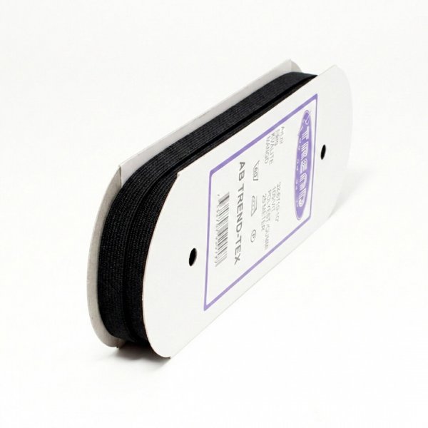 hel rulle om 25 meter svart resår 10mm bred
