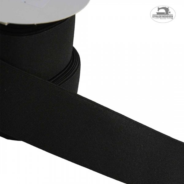 svart-vävd-resår 50mm-metervara