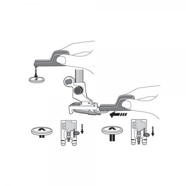 Husqvarna knappfot med guide