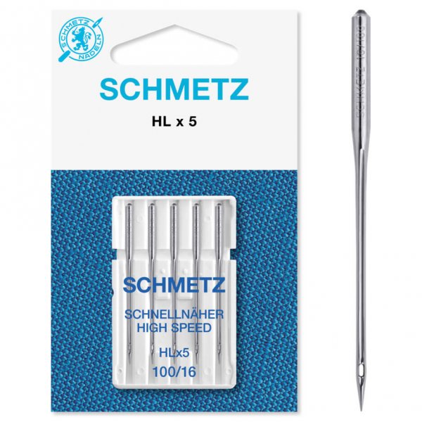 Schmetz HLx5 High speed nål för raksömsmaskin nr 100