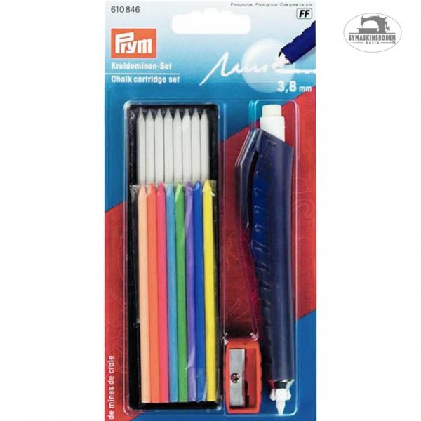 en förpackning med en kritpenna med 17 stift