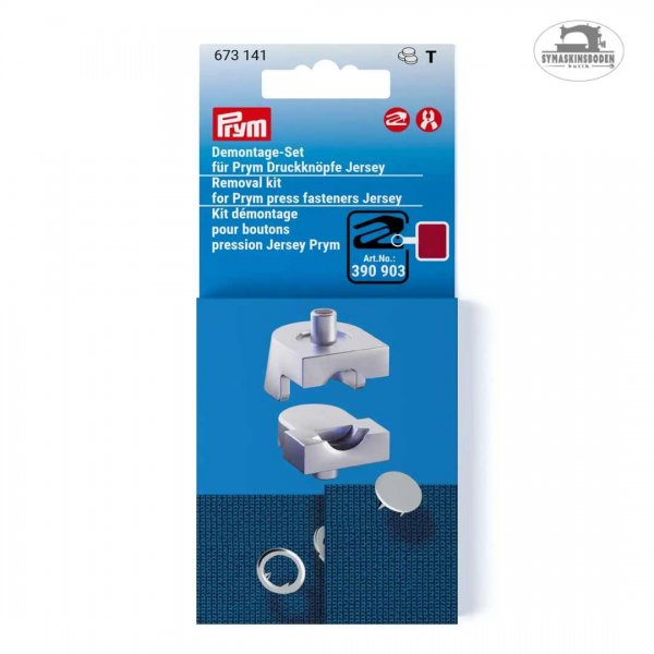 En kartong med borttagningsverktyg för jersey tryckknappar