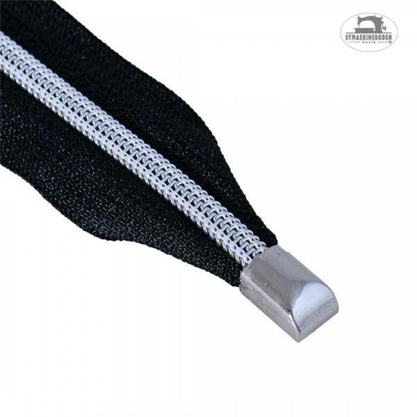 Ändstoppar till blixtlås 2-pack Silver