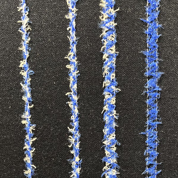 Exempel på sömmar med pressarfot för band till Baby Lock Primo