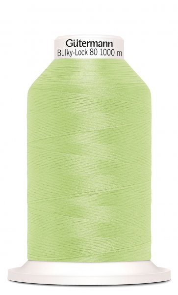 En rulle med ljusgrön bulky-lock tråd