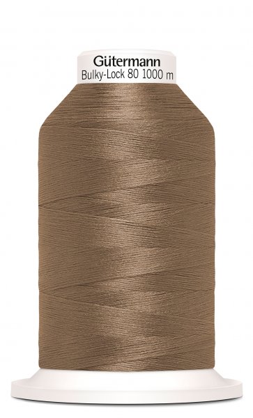 En rulle med brun bulky-lock tråd