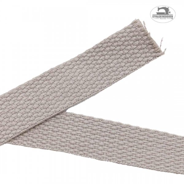 Mjukt väskband 25mm beige