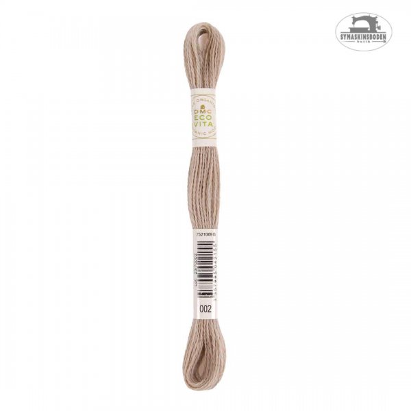 Ett växtfärgat ullgarn för broderi i beige färg.