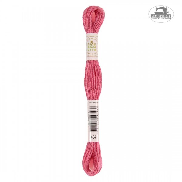 Naturfärgat ullgarn till broderi i vacker mörkrosa färg.