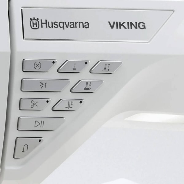 Manöverknappar på en Husqvarna Viking Topaz 55Q