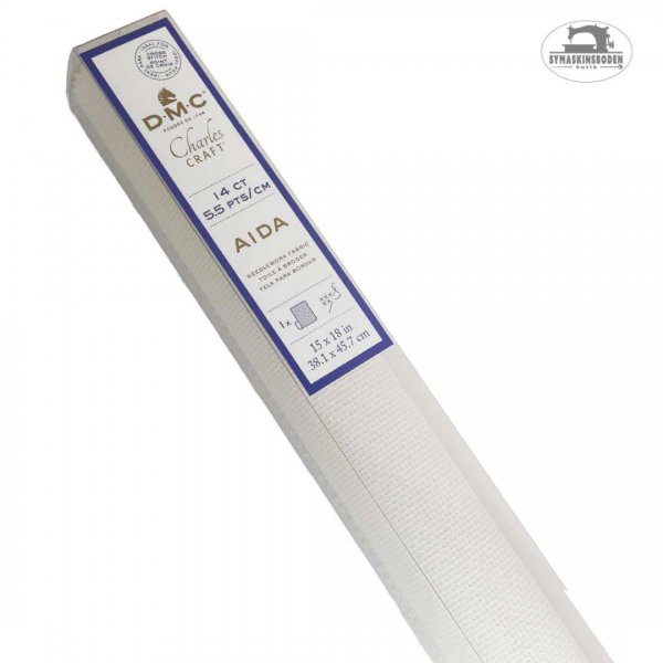 En förpackning med vit aidaväv