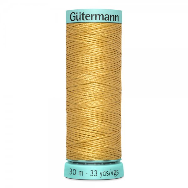 Knapphålssilke Gutermann gul