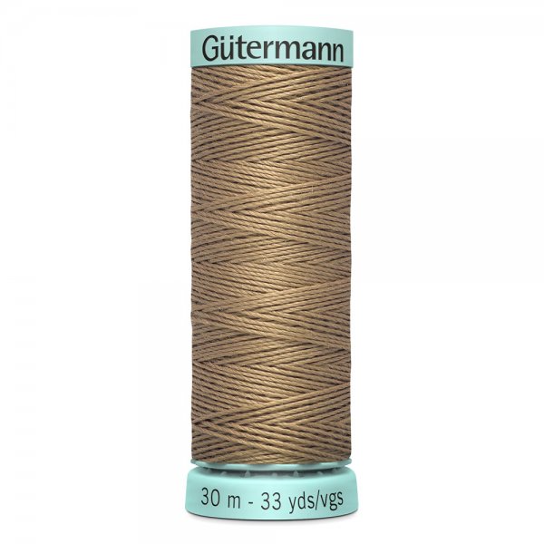 Knapphålssilke Gutermann ljusbrun