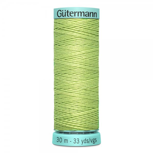 Knapphålssilke Gutermann limegron
