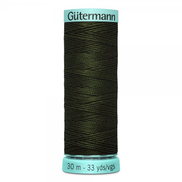 Knapphålssilke Gutermann gron
