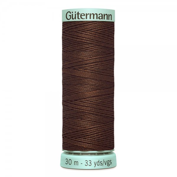 Knapphålssilke Gutermann brun
