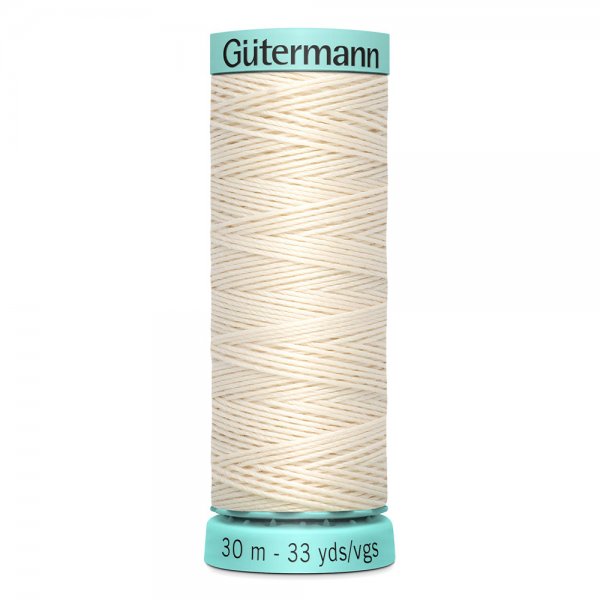 Knapphålssilke Gutermann beige