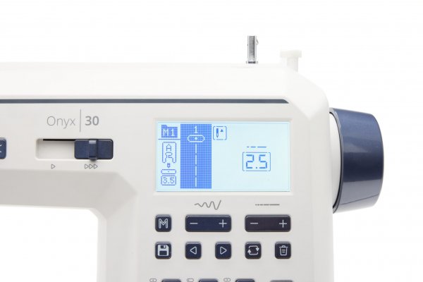 Display på Husqvarna Viking Onyx 30