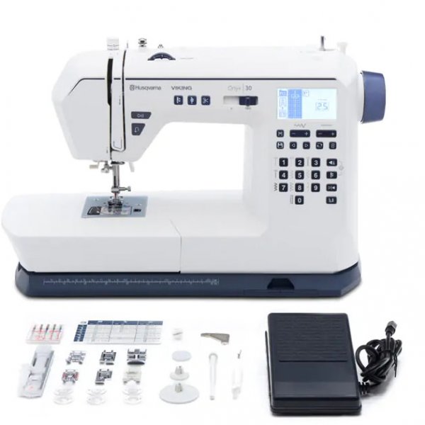 Husqvarna Viking Onyx 30 med tillbehör