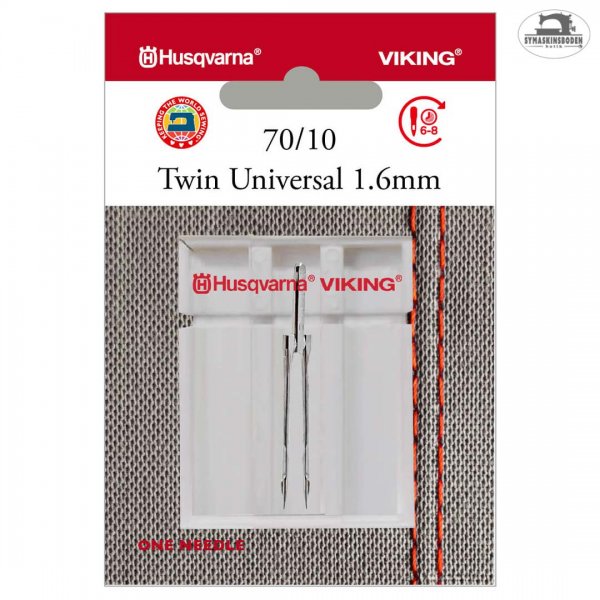 Husqvarna viking tvillingnål universal 1,6 mm