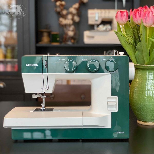 Janome symaskin mekanisk 1522 grön
