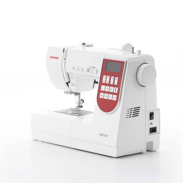 Janome DC7200 sedd med vinkel från höger sida