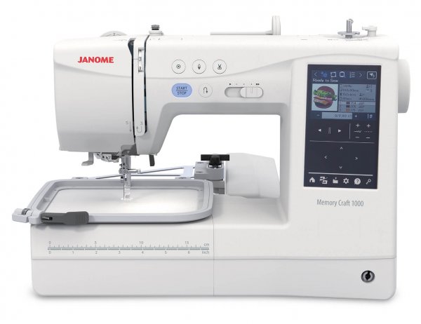 Janome Memory Craft 1000 sy och broderimaskin kombination