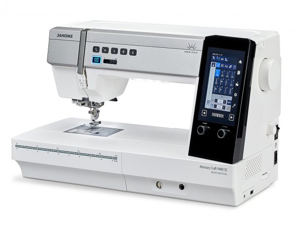 Janome 9480 med vinklad touchdisplay