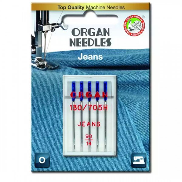 Ett paket Organ jeansnålar nr 90