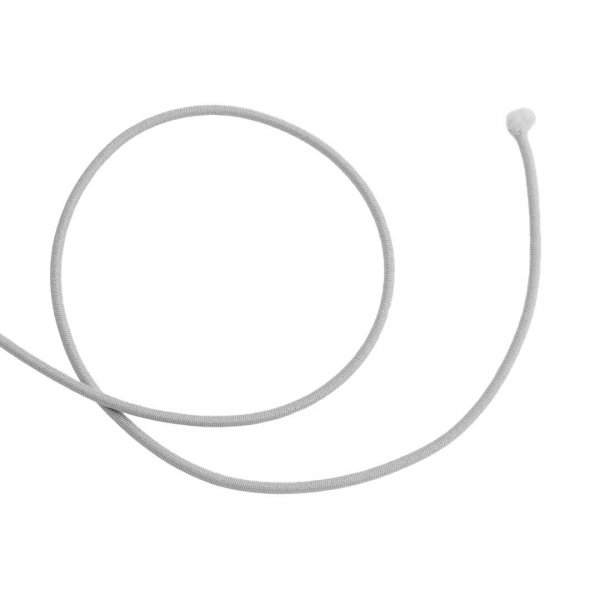 En ljusgrå elastisk snodd med grovlek 3mm.