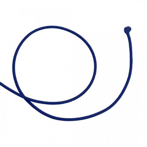 En mörkblå elastiskt snodd med tjocklek 3mm.