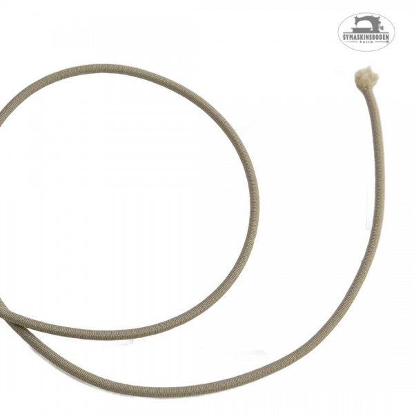 Elastisk snodd i 3mm grovlek i beige färg