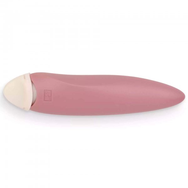 Horisontell produktbild av en 11 cm lång Prym ergonomics kritsporre i färgen berry mot vit bakgrund. Den pennformade enheten har