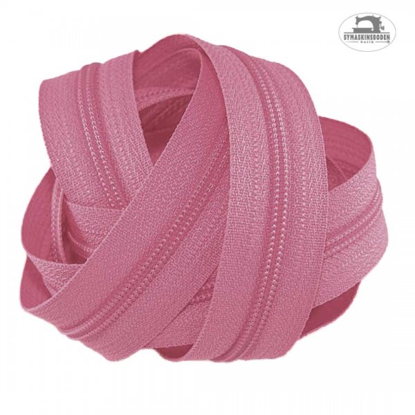 En bunt med rosa blixtlås