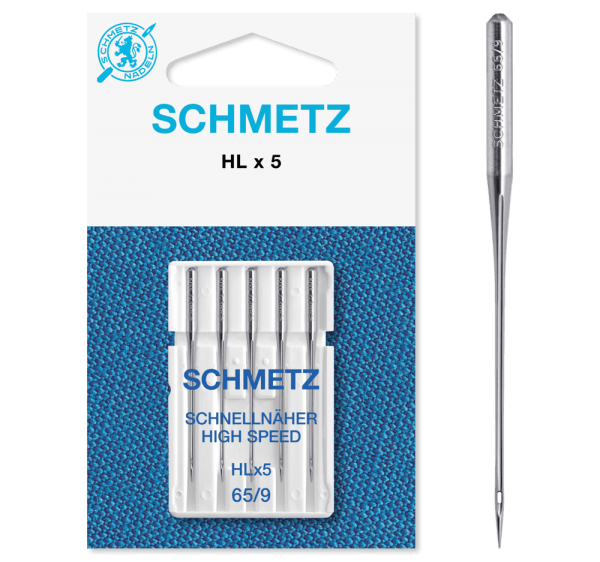 Symaskinsnål för raksömsmaskin grovlek 65