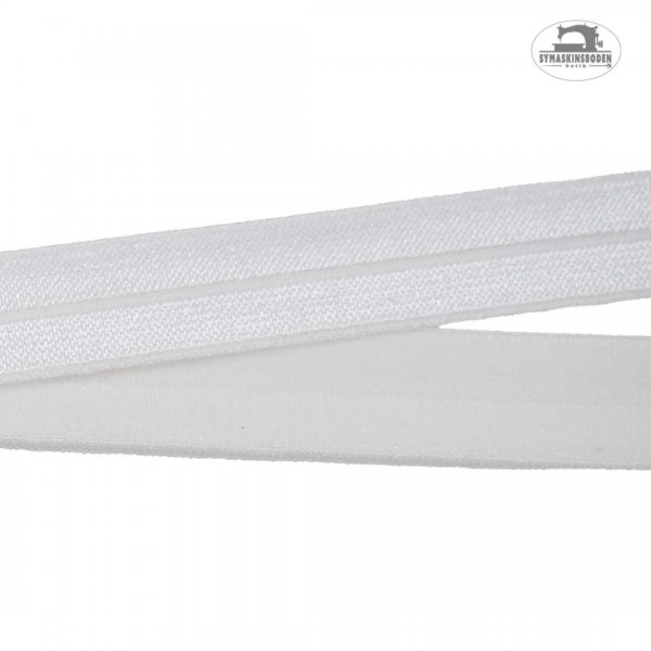 Vit kantbands resår i bredd 15mm