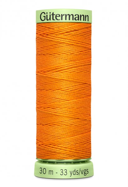 En orange rulle med top stitch tråd
