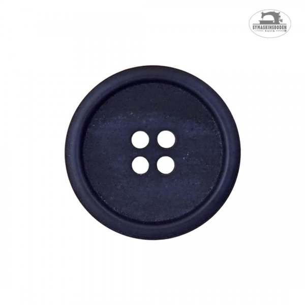 Mörkblå knapp av återvunnet papper.