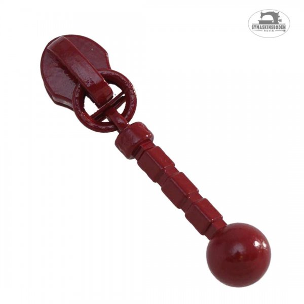 ykk-klapp-rak-med-kula-4mm-morkrod